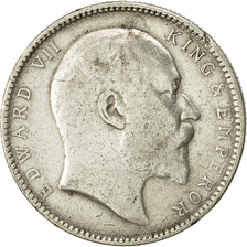 Coin, INDIA-BRITISH, Edward VII, Rupee, 1906, Calcutta, VF(30-35), KM 508