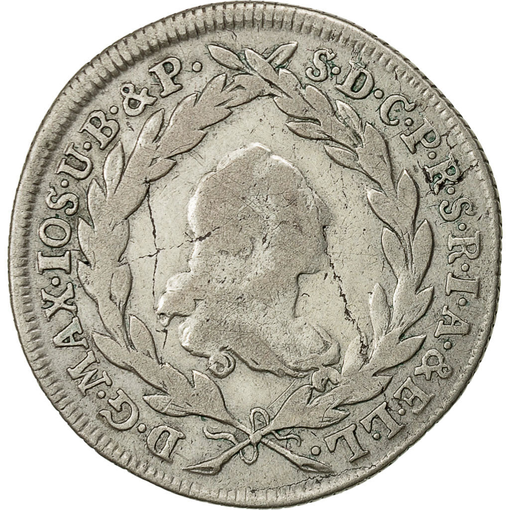 Coin, German States, BAVARIA, Maximilian III, Josef, 10 Kreuzer, 1774, Munich