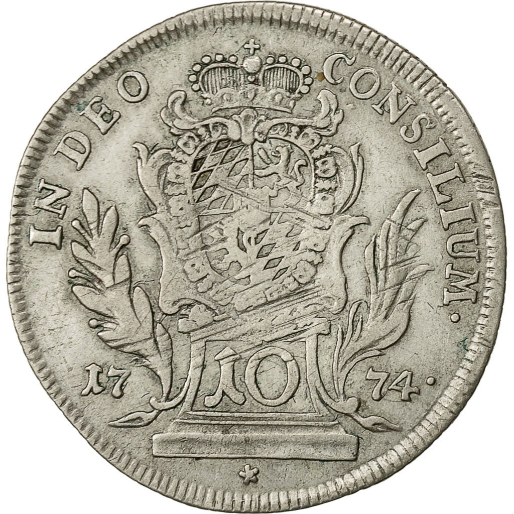 Coin, German States, BAVARIA, Maximilian III, Josef, 10 Kreuzer, 1774, Munich