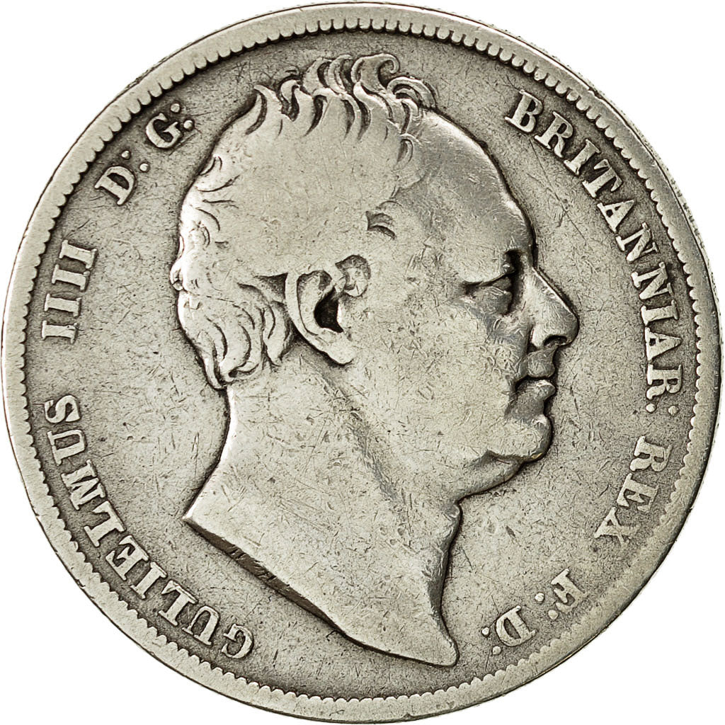 Coin, Great Britain, William IV, 1/2 Crown, 1834, VF(20-25), Silver, KM 714.2