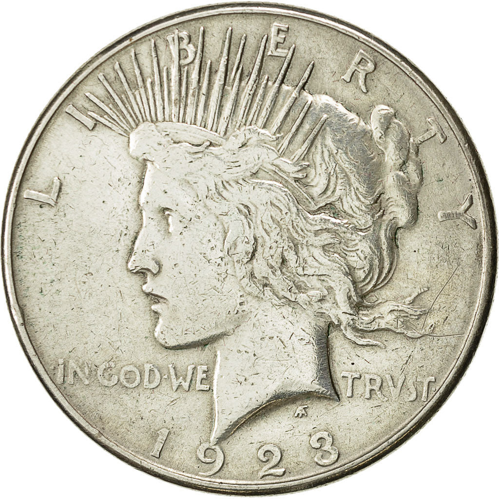 Coin, United States, Peace Dollar, 1923, San Francisco, EF(40-45), KM 150