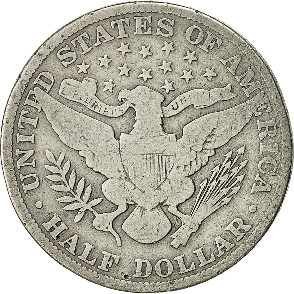 Moneda, Estados Unidos, Barber Half Dollar, Half Dollar, 1912, U.S. Mint