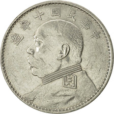 Monnaie, République de Chine, Dollar, Yuan, 1921, TTB+, Argent, KM 329.6