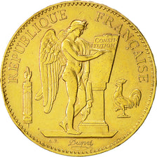 Munten, Frankrijk, 100 Francs, 1909, Paris, ZF+, Goud, KM:858, Gadoury:1137a