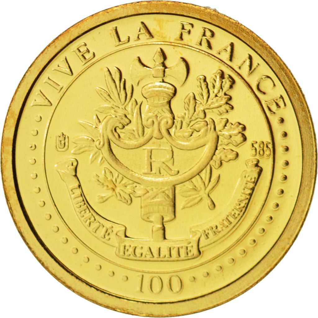 France, Medal, Joan of Arc, History, 2001, Gold