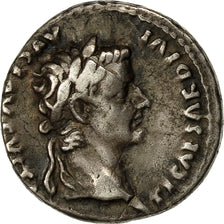 Coin, Tiberius, Denarius, Lyons, AU(50-53), Silver, RIC 26