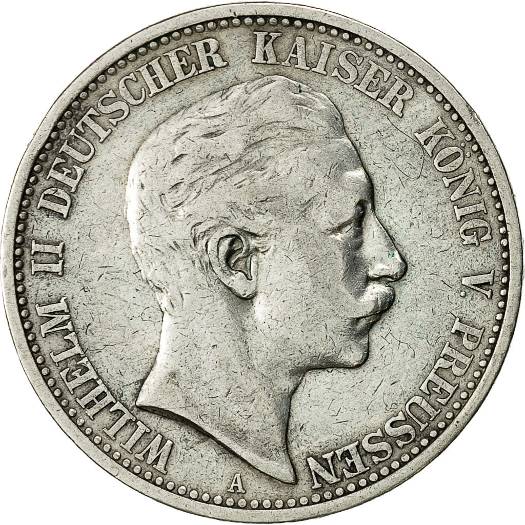 Coin, German States, PRUSSIA, Wilhelm II, 2 Mark, 1903 A, EF(40-45), KM 522