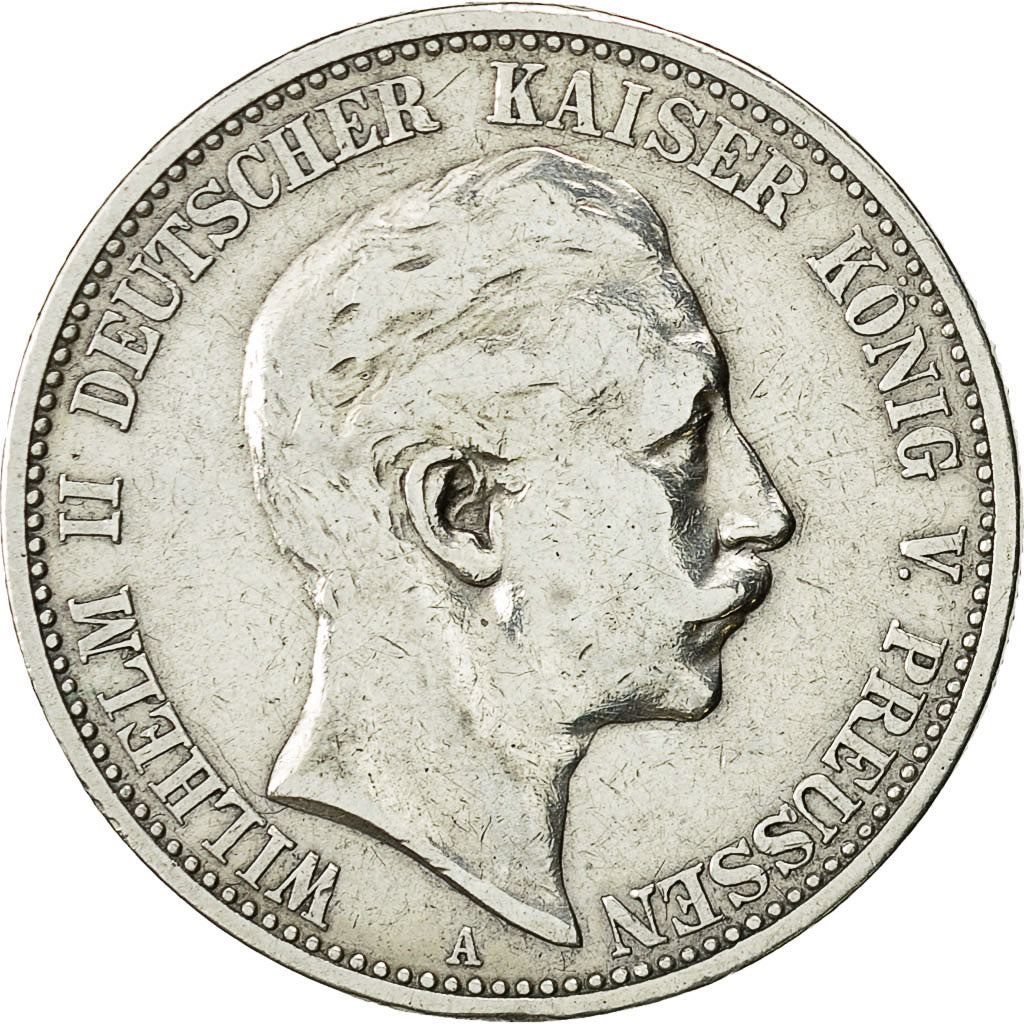 Coin, German States, PRUSSIA, Wilhelm II, 2 Mark, 1904 A, EF(40-45), KM 522