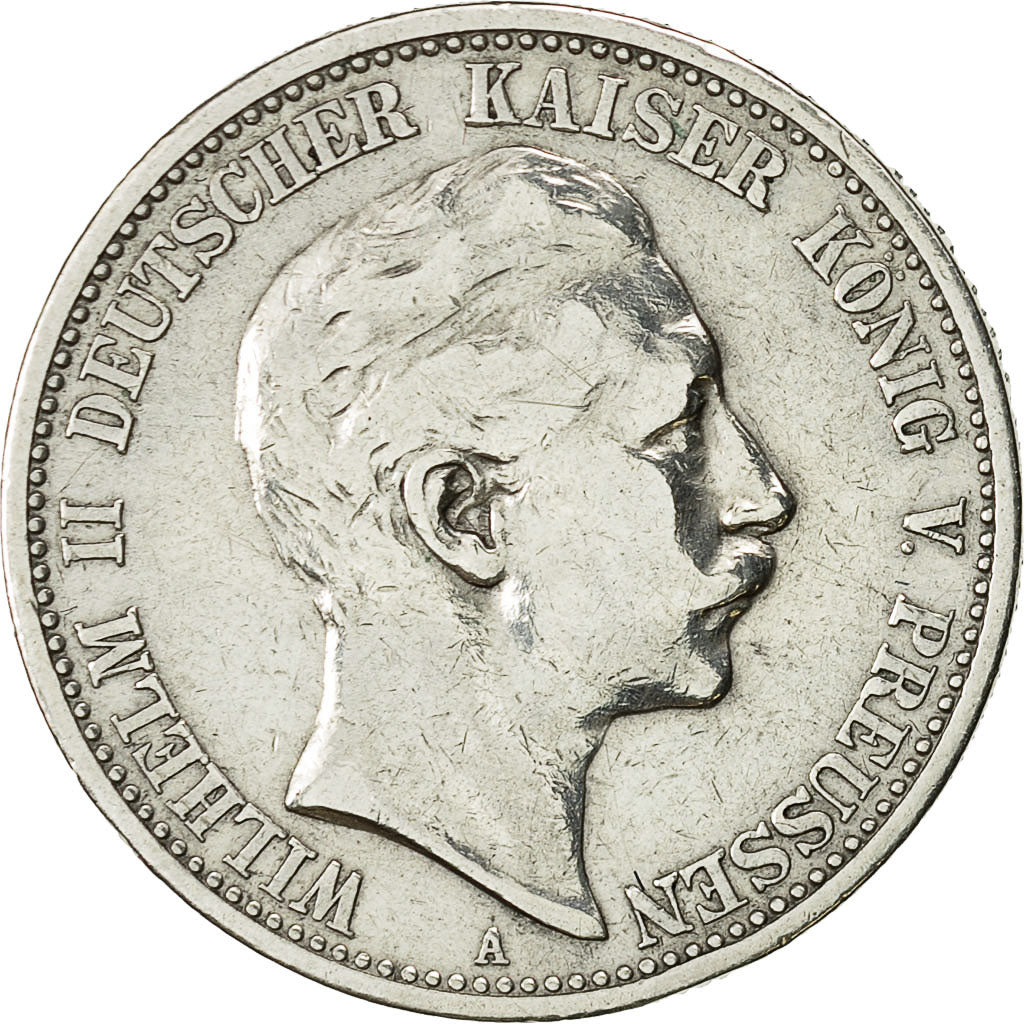 Coin, German States, PRUSSIA, Wilhelm II, 2 Mark, 1906 A, EF(40-45), KM 522