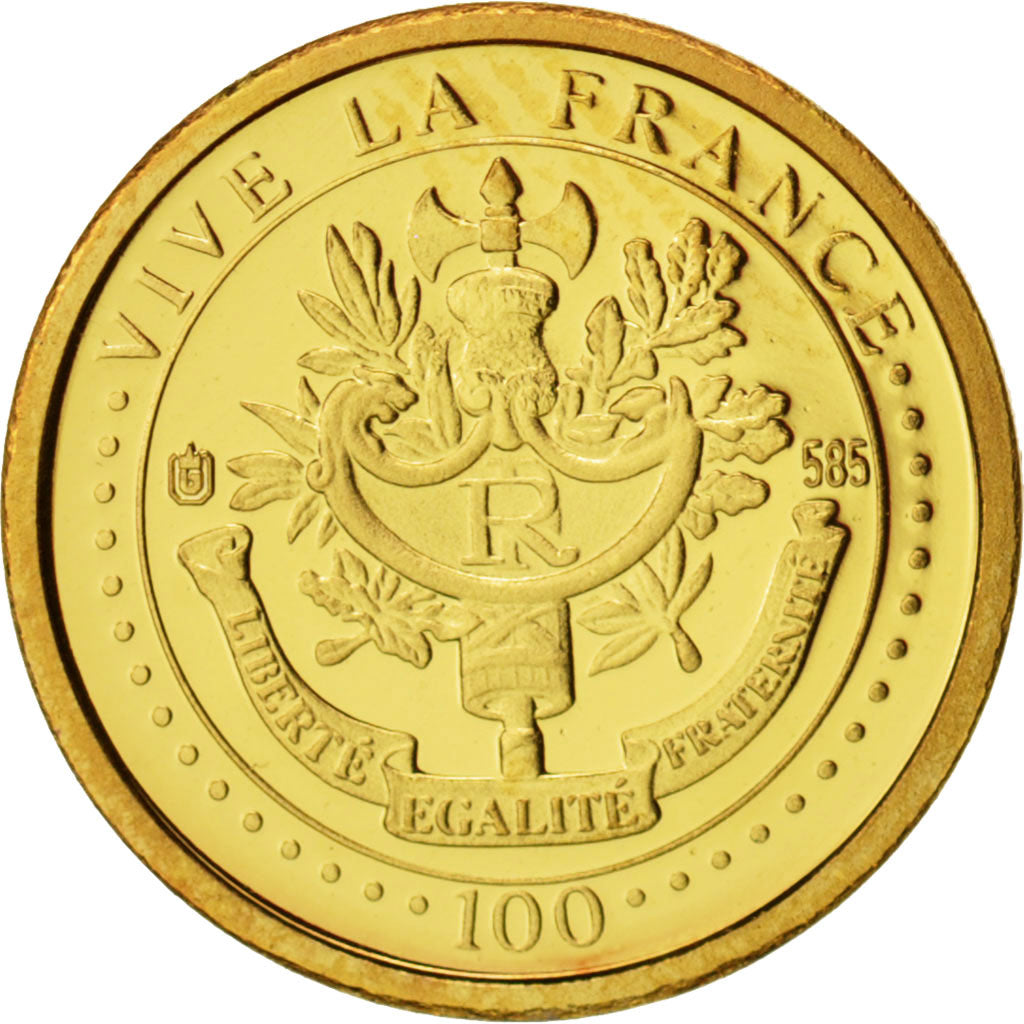France, Medal, Marechal Leclerc, History, 2001, Gold