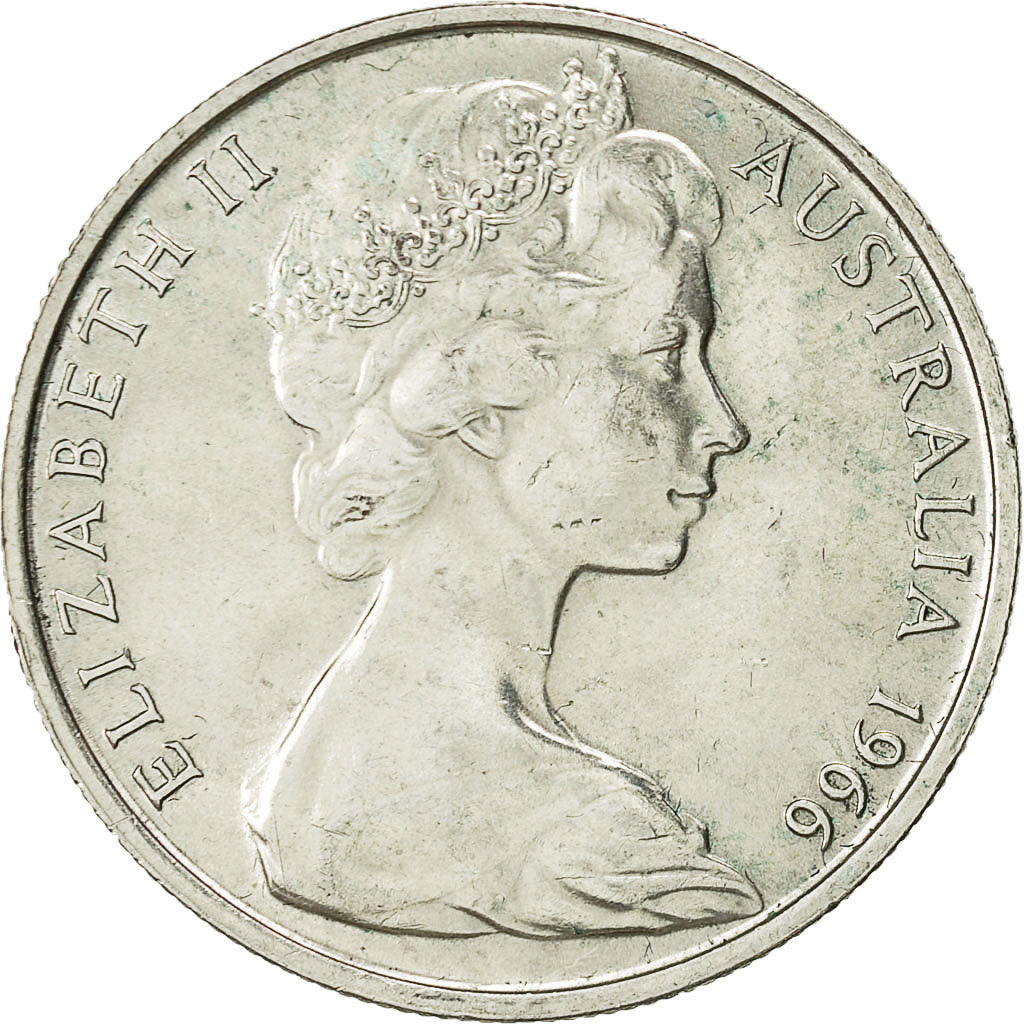 Coin, Australia, Elizabeth II, 50 Cents, 1966, AU(55-58), Silver, KM 67