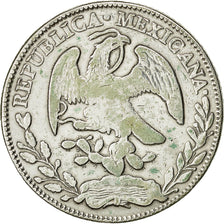Coin, Mexico, 8 Reales, 1875, Zacatecas, VF(20-25), Silver, KM 377.13