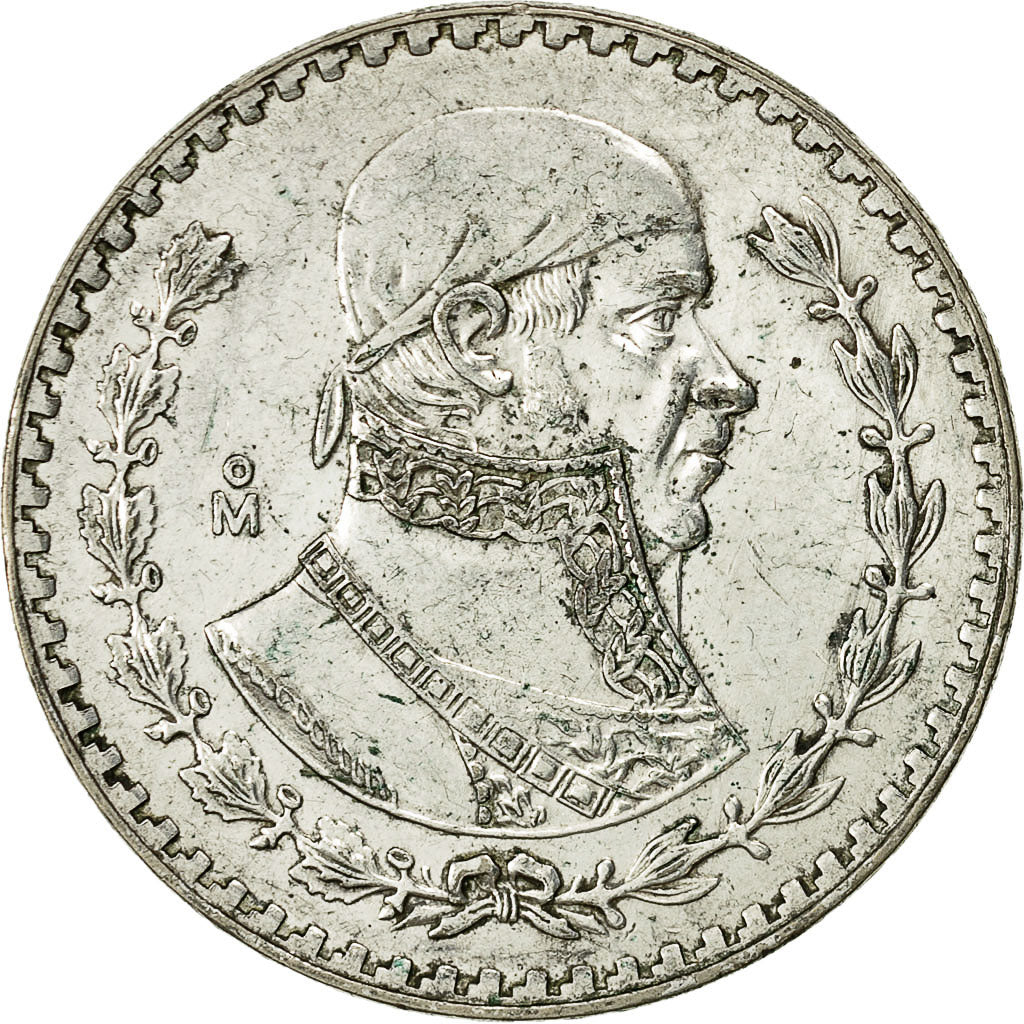 Coin, Mexico, Peso, 1966, Mexico City, AU(50-53), Silver, KM 459