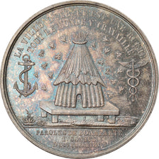 France, Token, Chambre de Commerce d'Elbeuf, 1861, Lecomte, AU(55-58), Silver