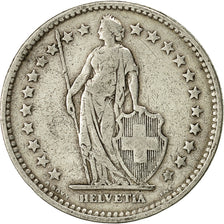 Coin, Switzerland, 2 Francs, 1920, Bern, VF(30-35), Silver, KM:21