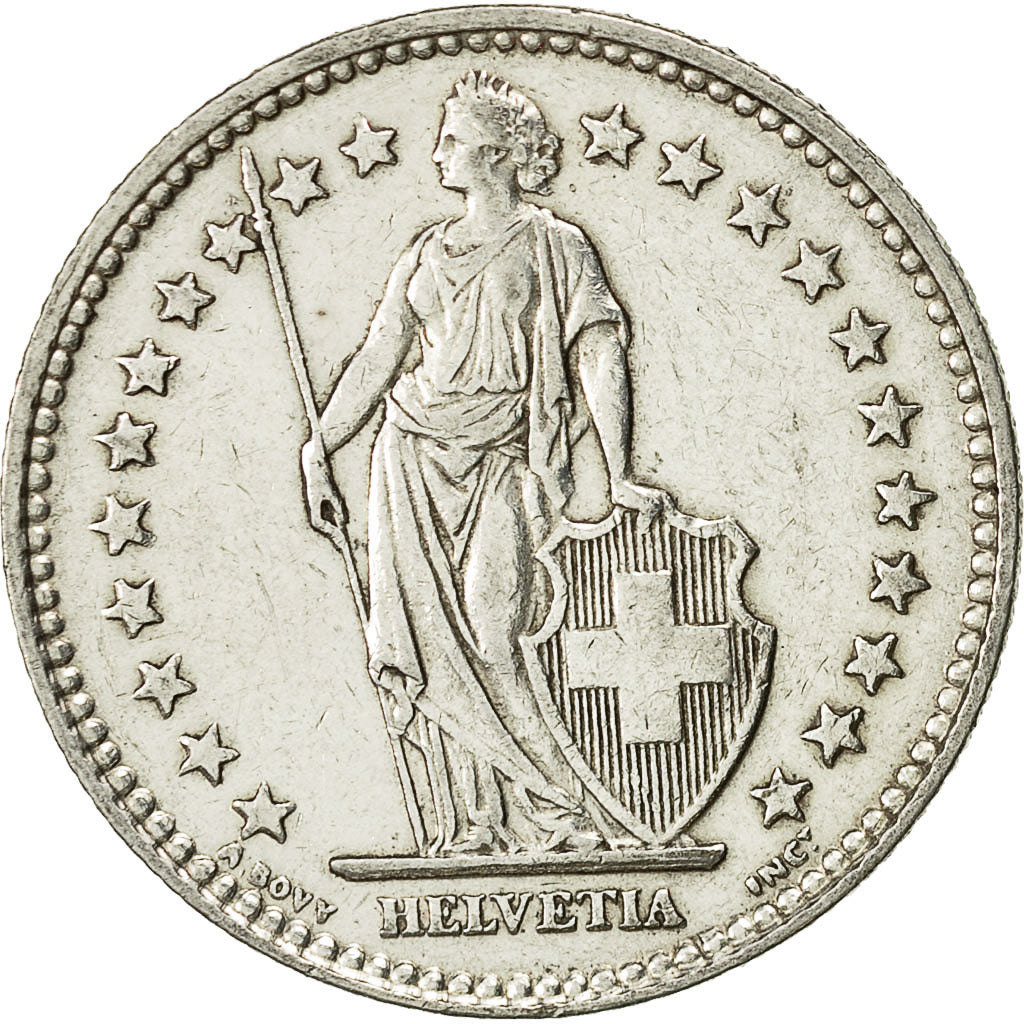 Coin, Switzerland, 2 Francs, 1937, Bern, AU(55-58), Silver, KM:21