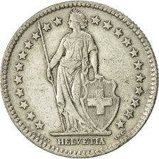 Coin, Switzerland, 2 Francs, 1955, Bern, EF(40-45), Silver, KM:21