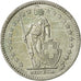 Coin, Switzerland, 2 Francs, 1961, Bern, AU(55-58), Silver, KM:21