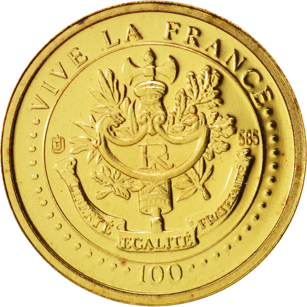 France, Medal, Charles De Gaulle, History, 2005, Gold
