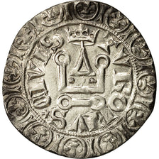 Münze, Frankreich, Charles V, Gros Tournois, SS+, Silber, Duplessy:362A