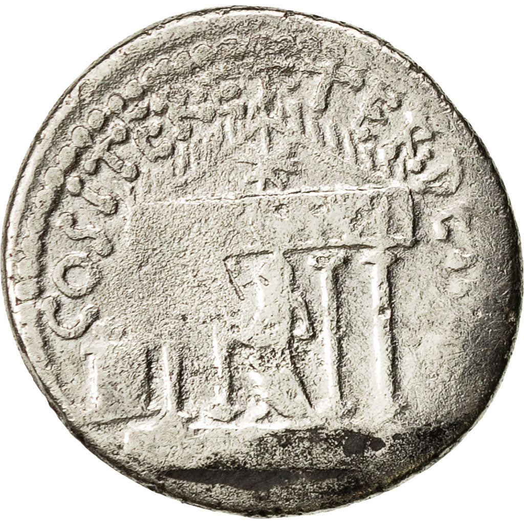 Coin, Octavian, Denarius, 36 BC, Traveling Mint, VF(30-35), Silver, RRC 540/2