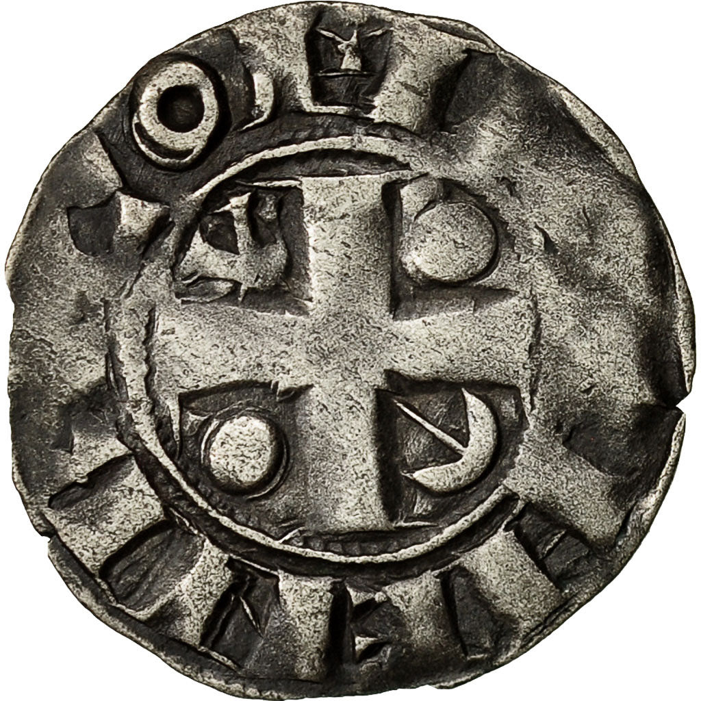 Coin, France, Champagne, Henri II, Denier, Provins, EF(40-45), Silver