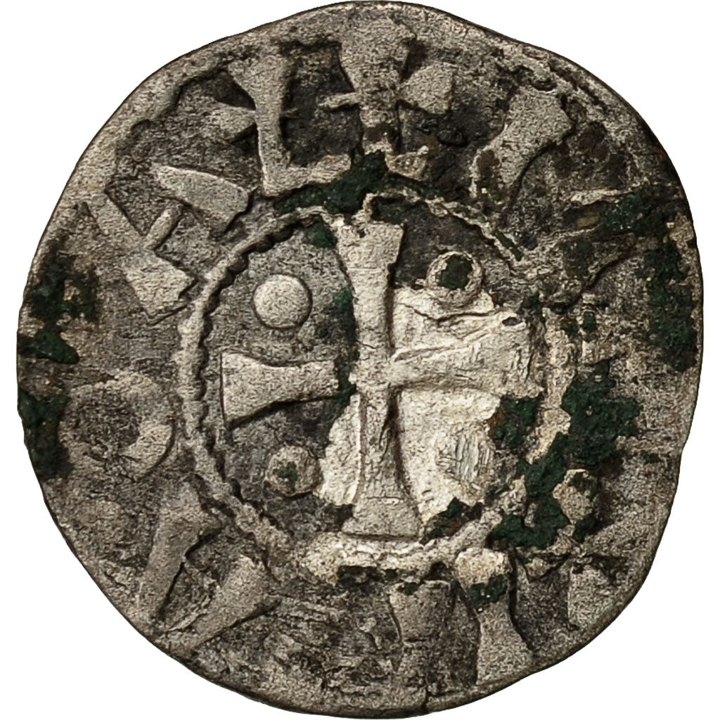 Coin, France, Dauphiné, Archevêché de Vienne, Denier, 1200-1250