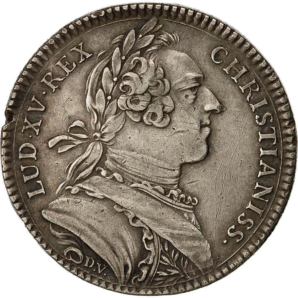 Francia, Token, Contrôleurs des rentes, Louis XV, Duvivier, SPL-, Argento