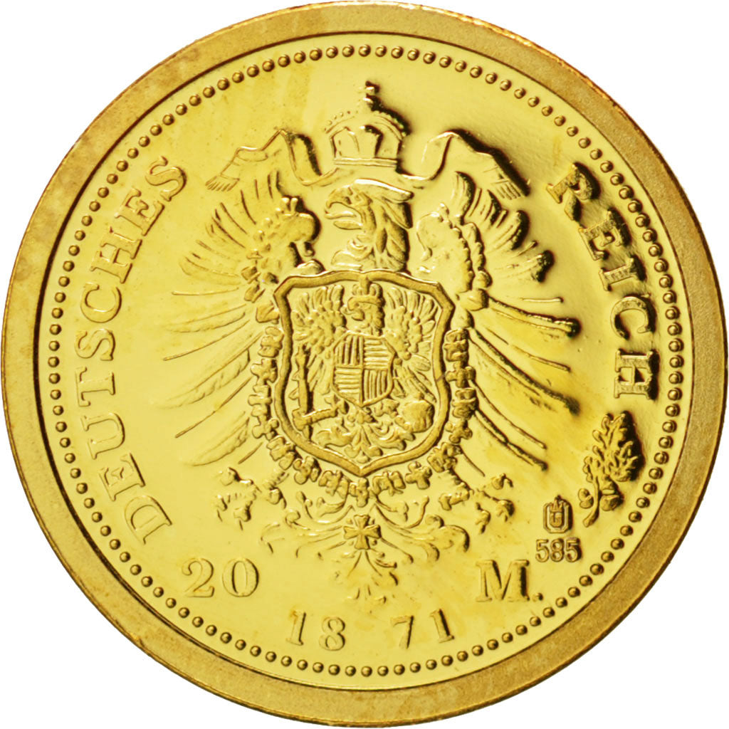 France, Medal, 20 mark 1871, History, 2001, MS(65-70), Gold