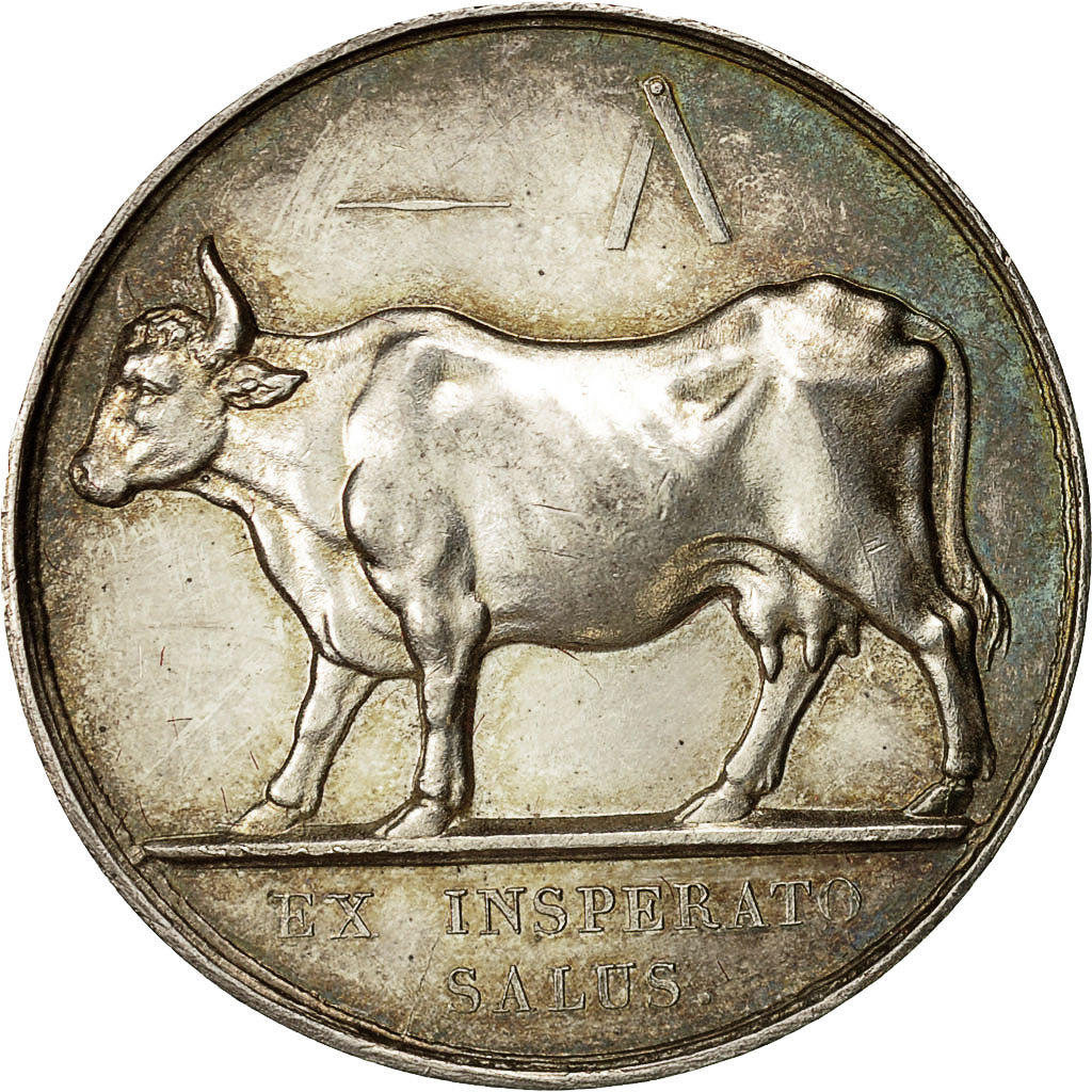 France, Token, Vaccinations municipales de Paris, 1814, Depaulis, MS(60-62)