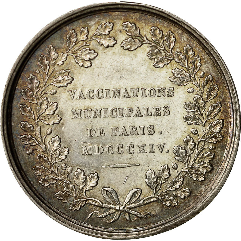 France, Token, Vaccinations municipales de Paris, 1814, Depaulis, MS(60-62)