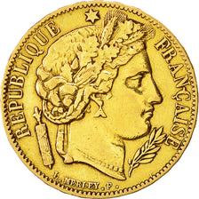 Coin, France, Cérès, 20 Francs, 1849, Paris, EF(40-45), Gold, KM 762