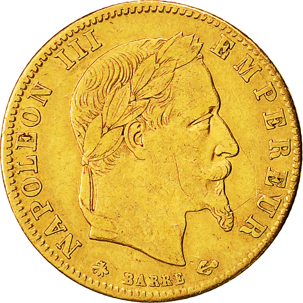 Coin, France, Napoleon III, 5 Francs, 1862, Paris, EF(40-45), Gold, KM 803.1