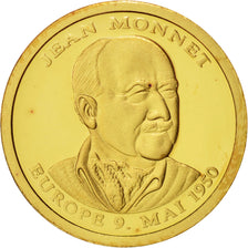 France, Medal, Jean Monnet, History, 2000, Gold