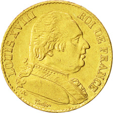 Monnaie, France, Louis XVIII, 20 Francs, 1815, Bayonne, TTB+, Or, Gadoury 1026