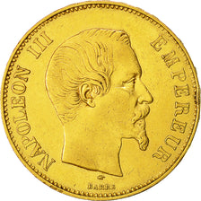 Moneda, Francia, Napoleon III, Napoléon III, 100 Francs, 1856, Paris, MBC, Oro