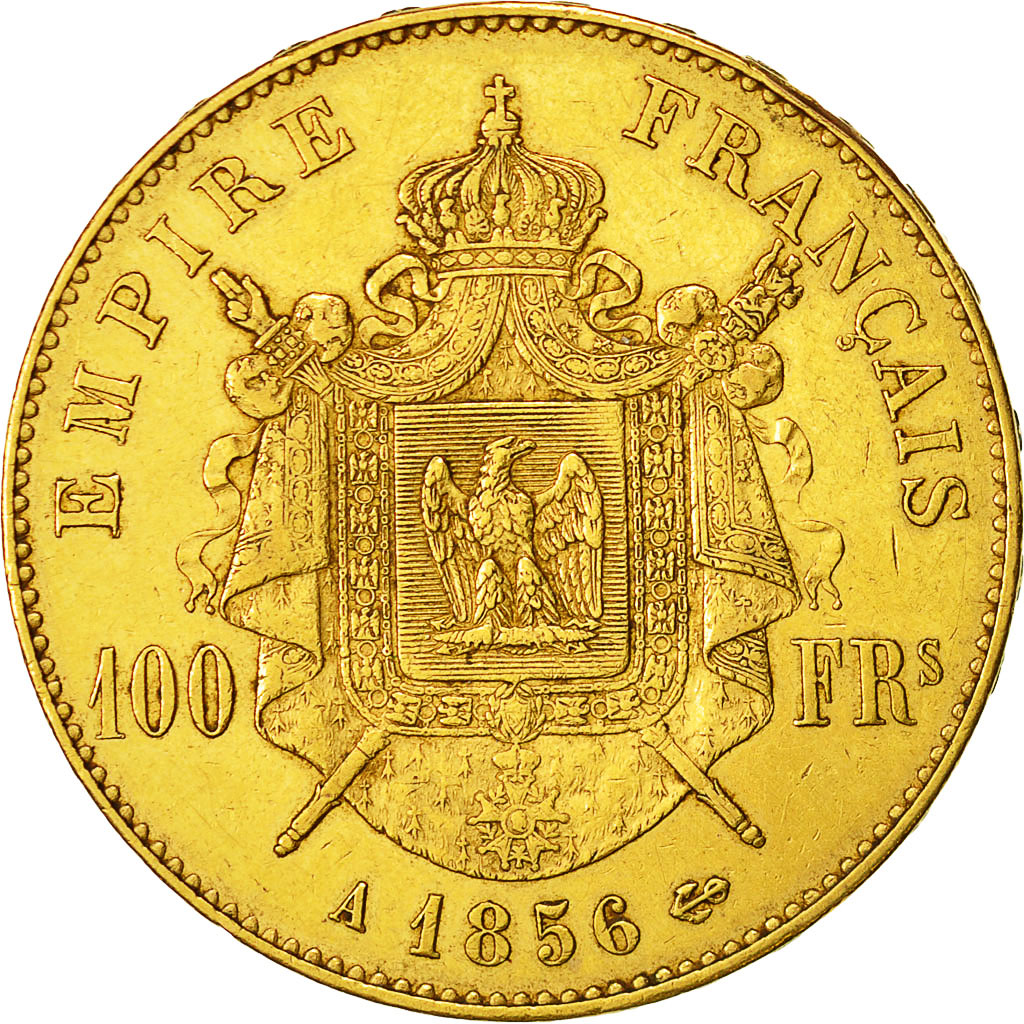 Munten, Frankrijk, Napoleon III, Napoléon III, 100 Francs, 1856, Paris, ZF