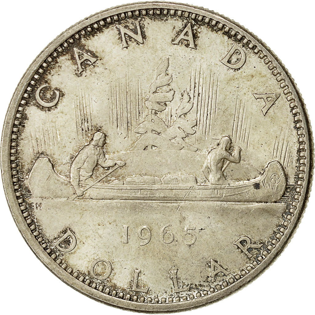 Münze, Kanada, Elizabeth II, Dollar, 1965, Royal Canadian Mint, Ottawa, VZ