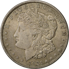 Monnaie, États-Unis, Morgan Dollar, 1921, Philadelphie, TTB+, KM 110