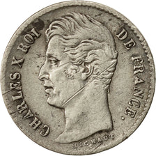 Coin, France, Charles X, 1/4 Franc, 1829, Paris, EF(40-45), Silver, KM:722.1