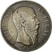 Moneda, México, Maximilian, Peso, 1866, Mexico City, EBC, Plata, KM:388.1