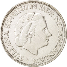 Países Bajos, Juliana, 2-1/2 Gulden, 1959, Plata, KM:185