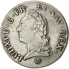 Coin, France, Louis XV, Écu à la vieille tête, 1773, Perpignan, Gadoury 323