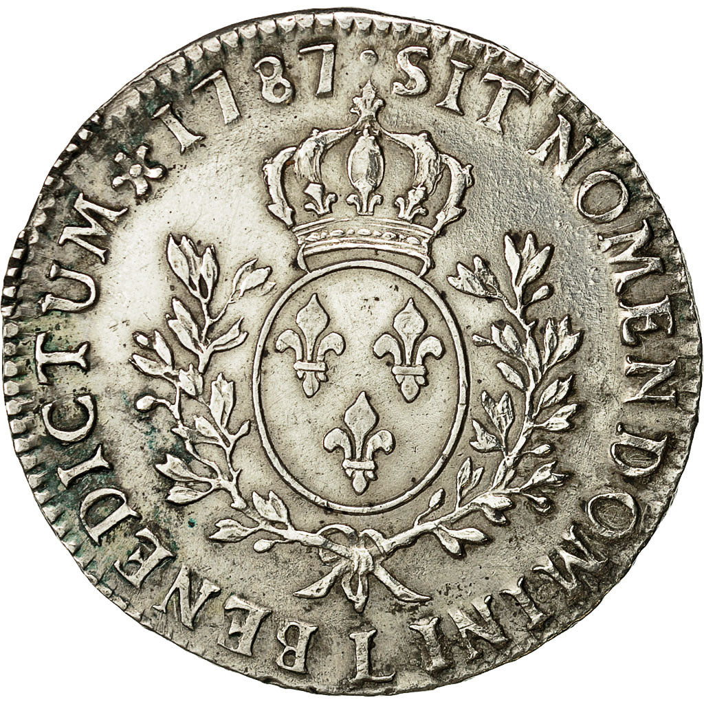 Munten, Frankrijk, Louis XVI, Écu aux branches d'olivier, Ecu, 1787, Bayonne