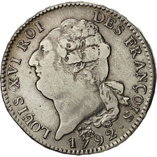 Münze, Frankreich, Louis XVI, Écu de 6 livres françois, ECU, 6 Livres, 1792