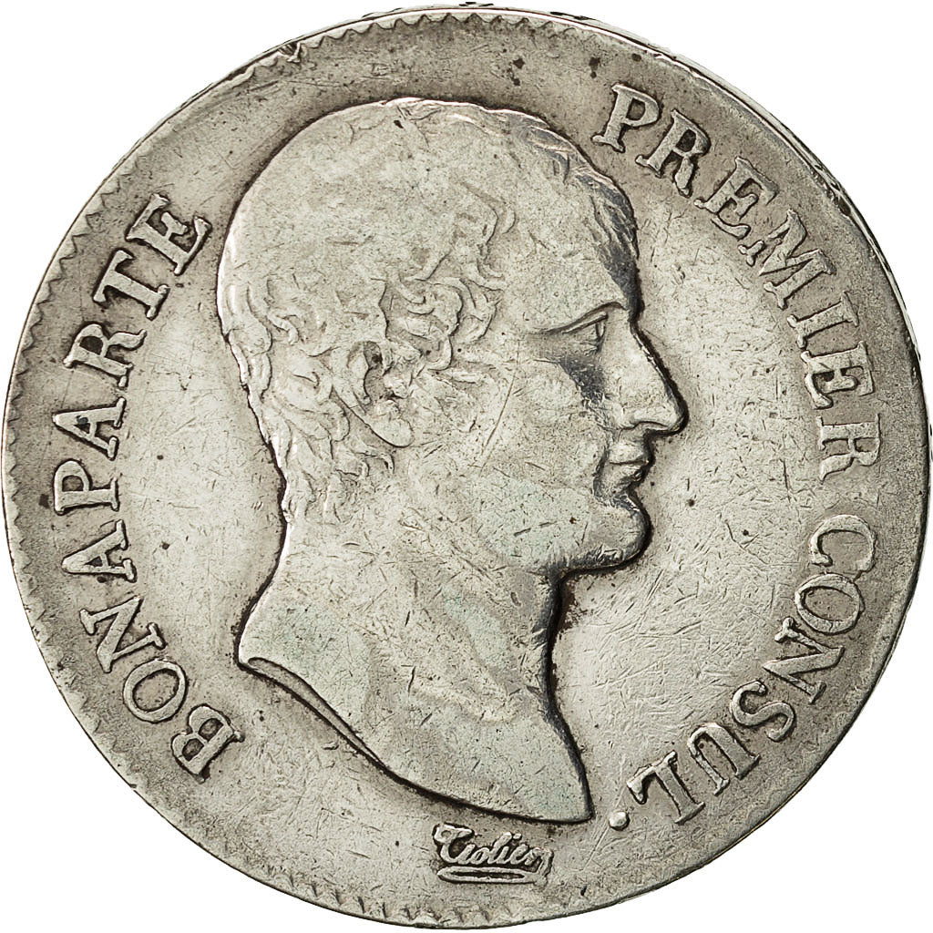 Coin, France, Napoleon I, 5 Francs, 1803, Paris, VF(30-35), Silver, KM 650.1