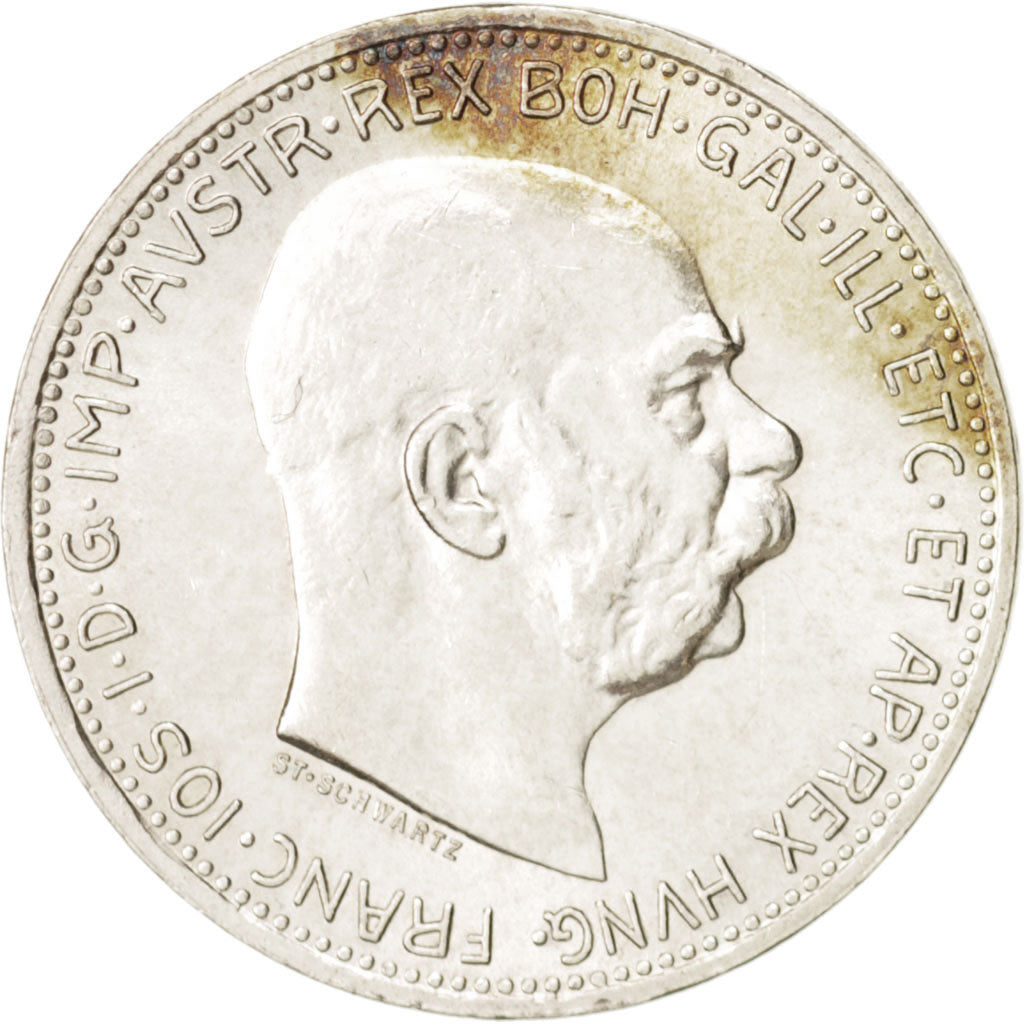 Coin, Austria, Franz Joseph I, Corona, 1915, MS(64), Silver, KM:2820