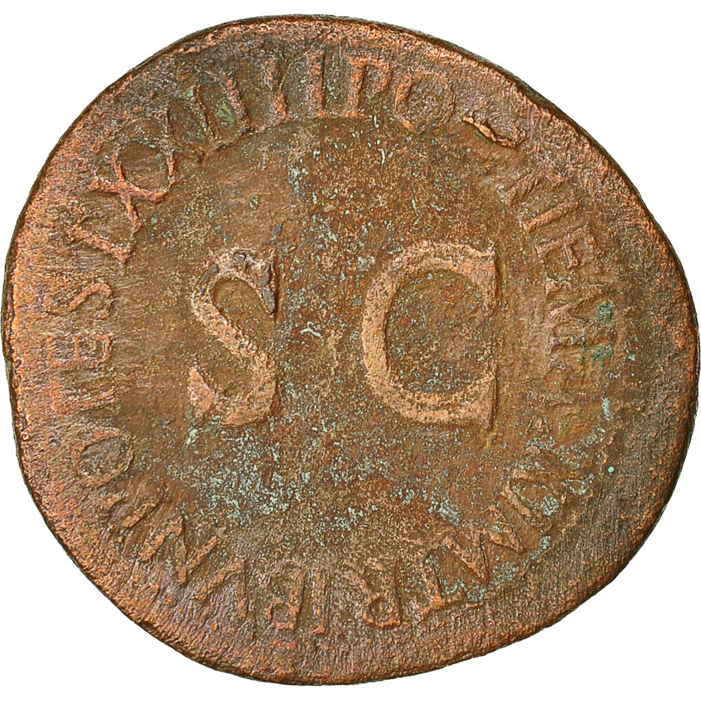 Coin, Tiberius, As, 22-23 AD, Rome, VF(30-35), Copper, RIC 44