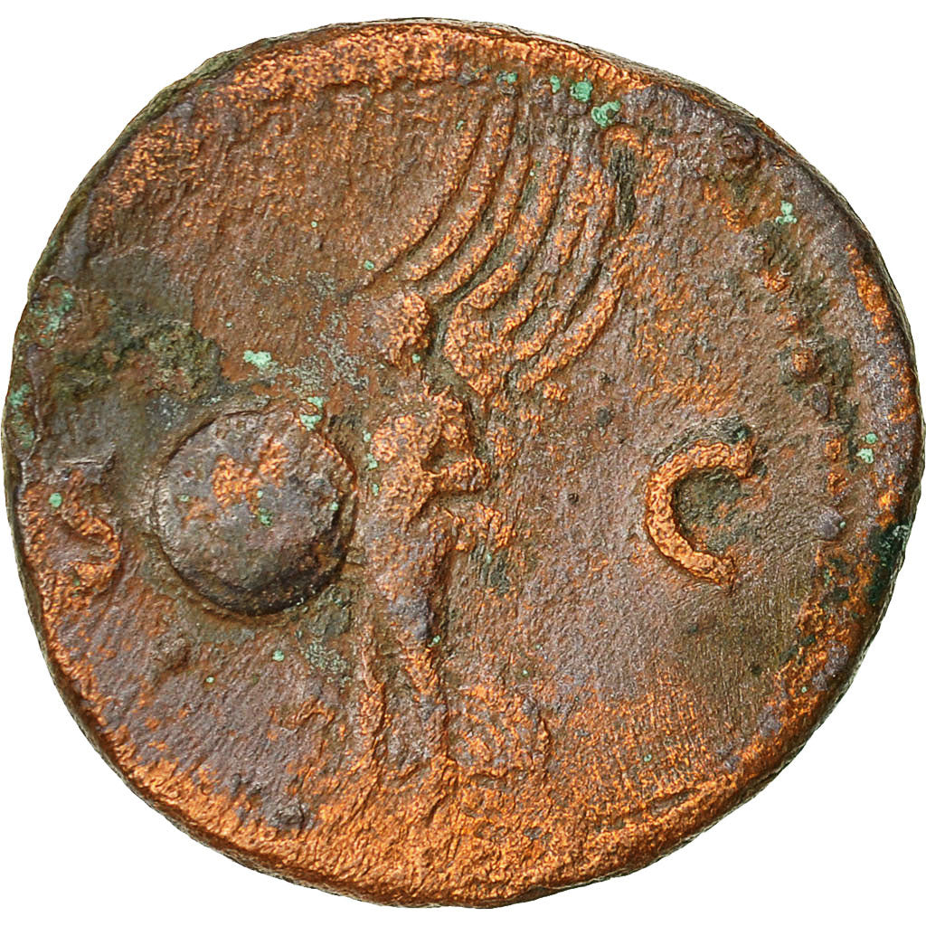 Coin, Nero, As, 66, Rome, VF(30-35), Copper, RIC 349
