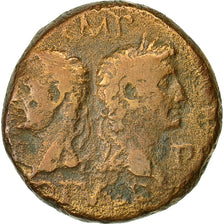 Monnaie, Auguste et Agrippa, Dupondius, Nîmes, TB, Cuivre, RIC 160
